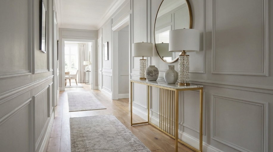 Interior Ave - Aurelia Hallway Console Table - Gold - 100cm